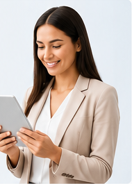 Buyer reviewing property documents